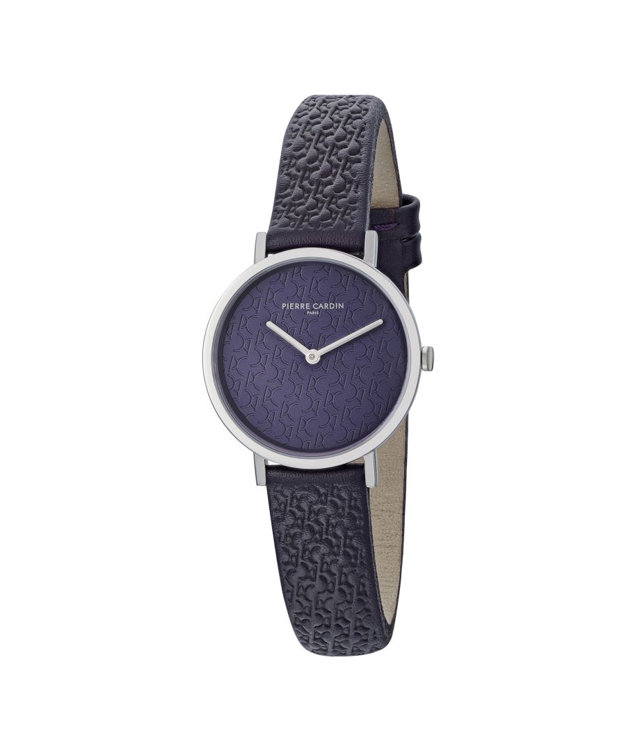 Pierre Cardin Belleville Pc Monogram dameshorloge Paars CBV.1507