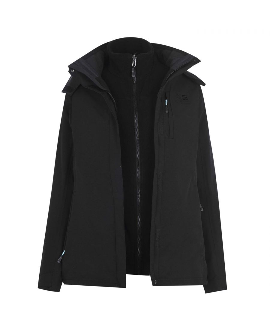 Image for Karrimor Womens 3in1 Jacket Coat Top Ladies Hooded Fleece Mesh Lining Warm Sport