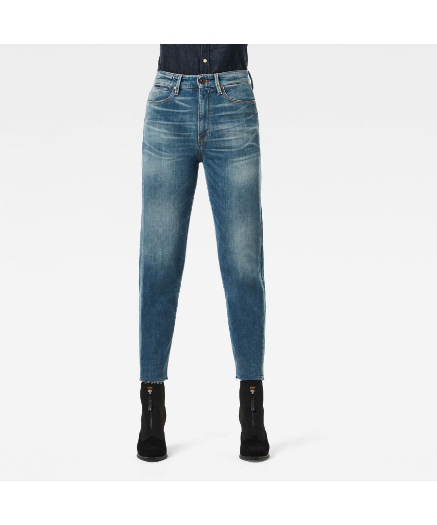 Image for G-Star RAW Janeh Ultra High Mom Raw Edge Ankle Jeans