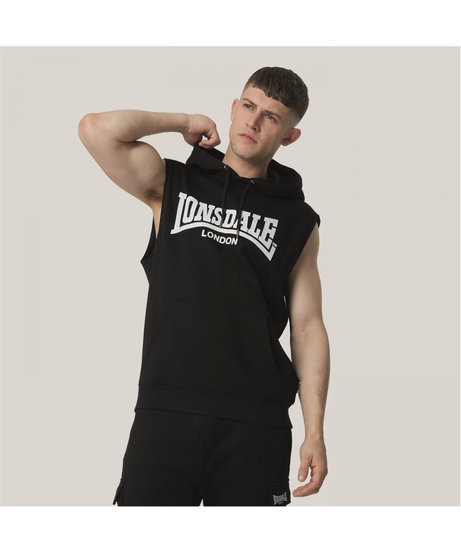 Image for Lonsdale Mens Essentials Sleeveless Hoodie Top