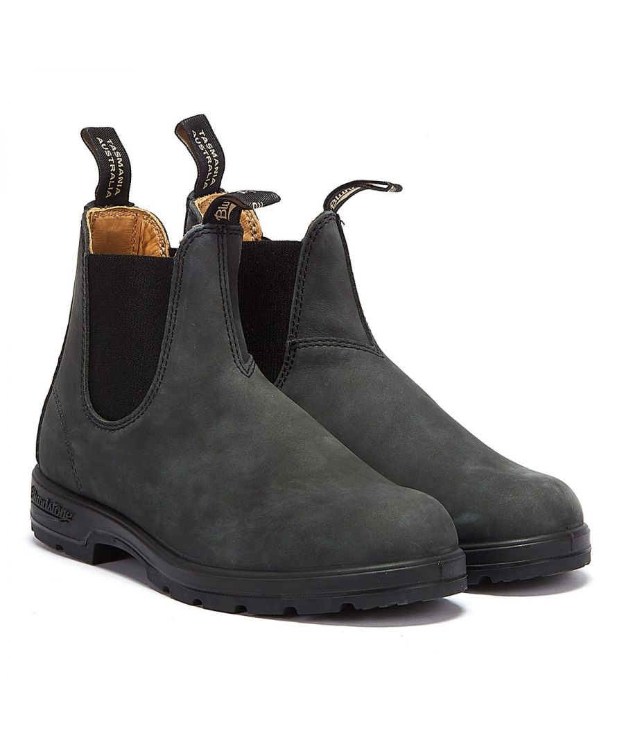 The #587 is part of the Blundstone Classics collection, a series of round-toe, lined, Chelsea boot styles. Comprised of high quality rustic black leather, they'll compliment a variety of outfits. Strong, grooved outsoles provide a solid grip in all weather, and work together with XRD™ Technology and removable EVA footbeds to cushion and support your feet all-day long.