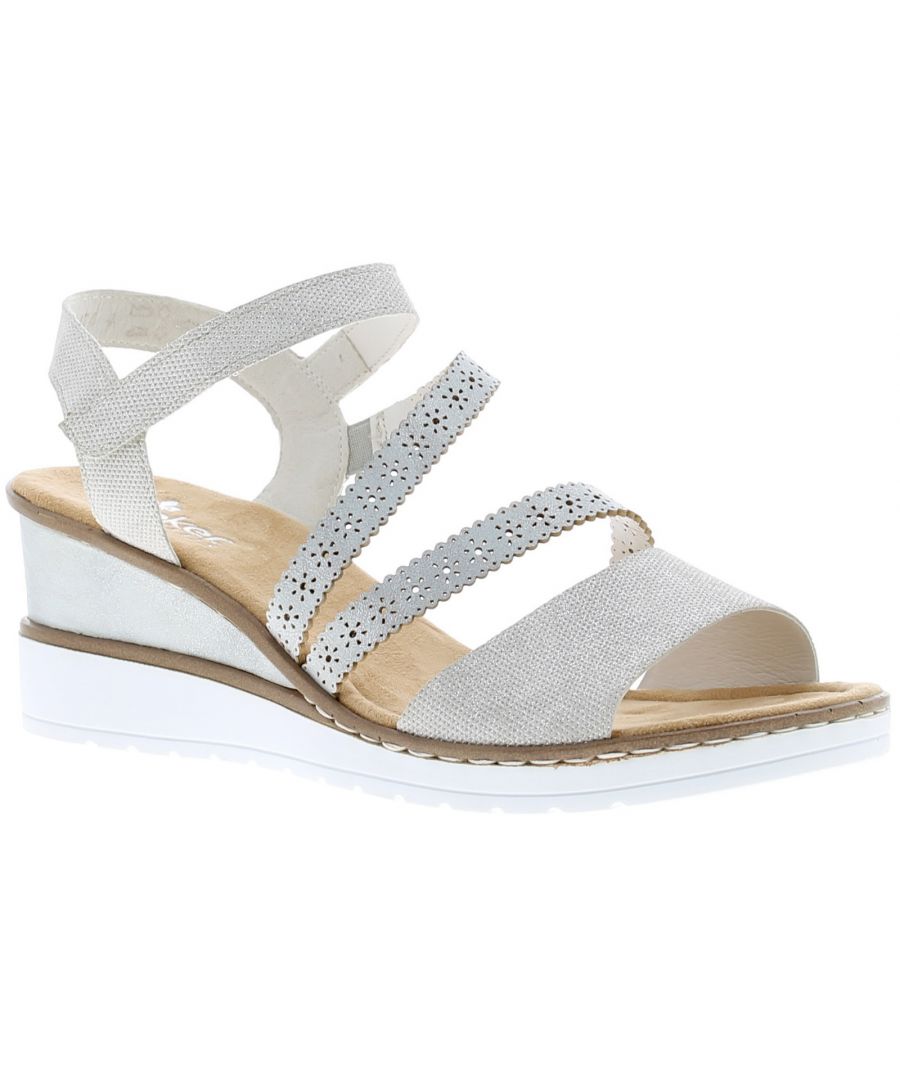 Image for RIEKER Womens Wedge Sandals beige