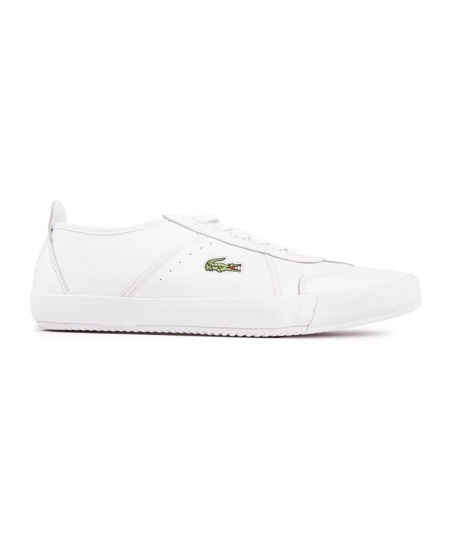 Lacoste's Concorde Court Trainer Is A Fashion Icon With Retro Appeal, Ideal For Every Stylish-cool Chap. This White Pair Features A Premium Leather Upper With A Green Crocodile Signature Branding, Rubber Sole And A Padded Ortholite Insole For Extra Comfort. The Court Trainer Design Adds A Clean Vintage Streetwear Style To Your Outfit.