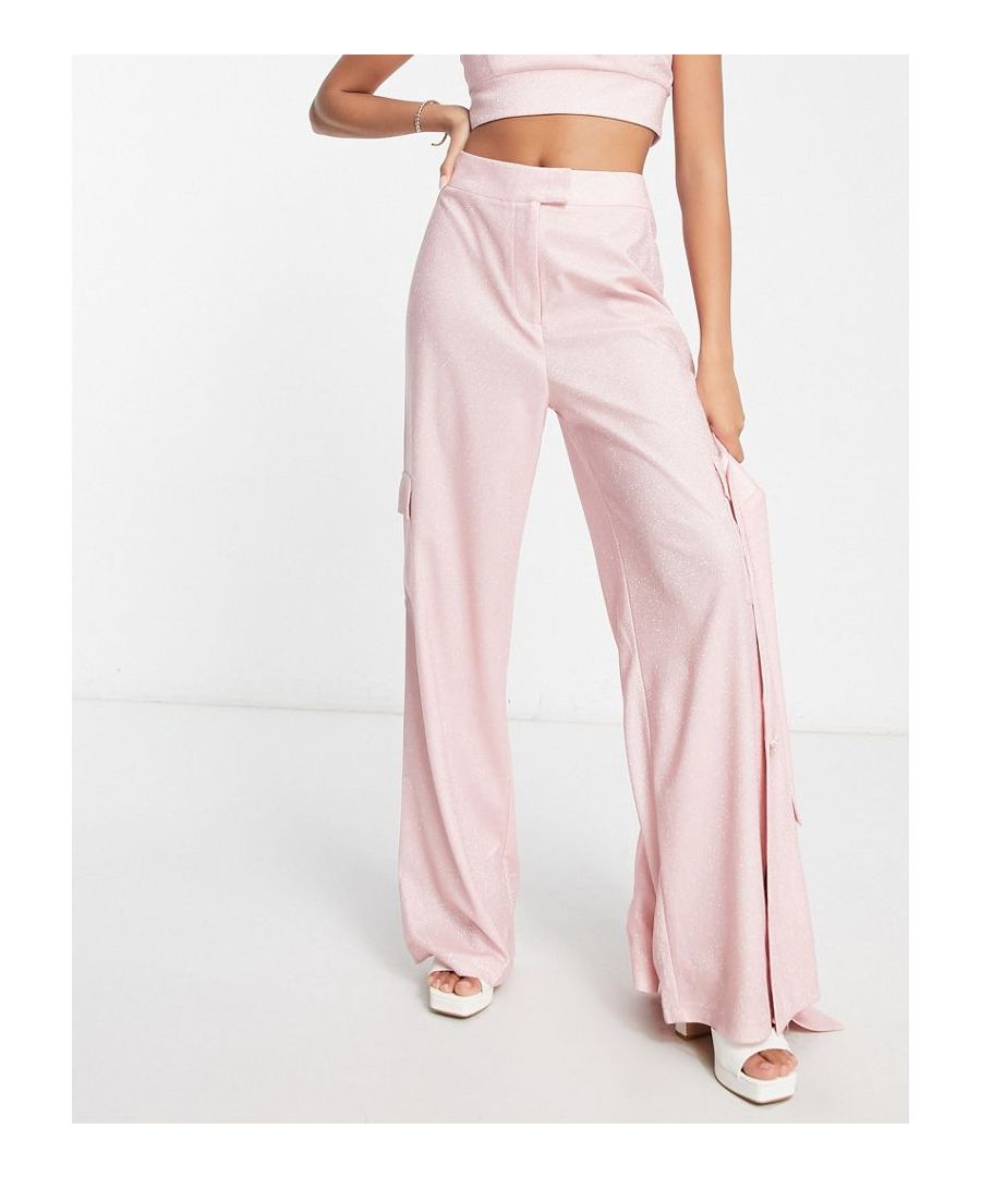 Trousers & Leggings by Miss Selfridge Your sign to stop scrolling High rise Hook-and-bar zip fly Functional pockets Wide leg  Sold By: Asos