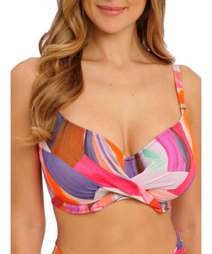 Fantasie Womens Aguada Beach Full Cup Bikini Top - Orange Polyamide - Size 38F