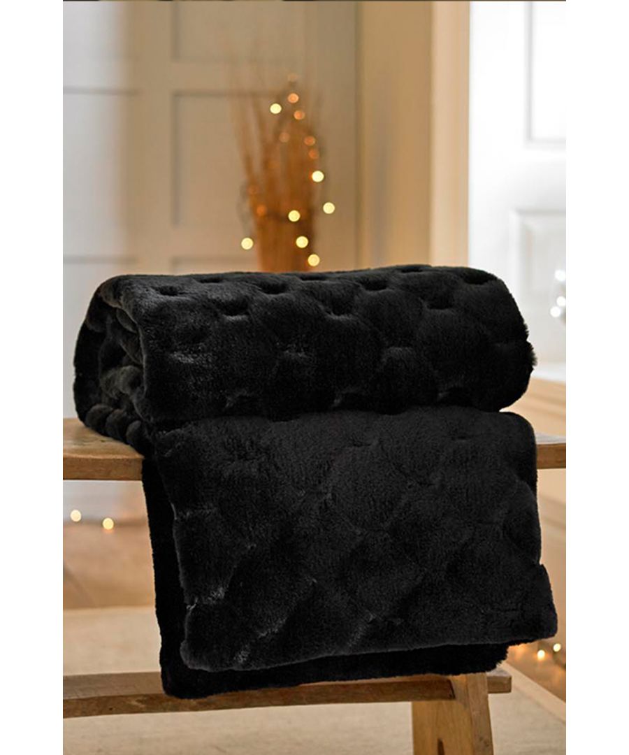 Snuggle up with these Dakota Supersoft Faux Fur Quilted Throw and get cosy and warm when needed. So soft to the touch and quilted for that extra luxury. Good for those chilly days outdoors or for something decorative indoors to snuggle up with. A huge hit with all the family, even the family pet!