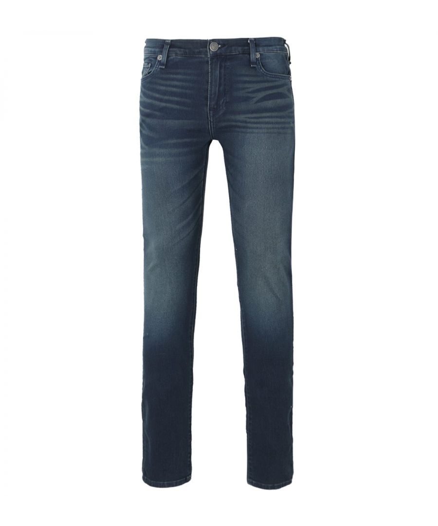 Boasting True Religion\'s iconic bold detailing, the Tony Stretch Skinny Jeans are a new silhouette for the season, crafted from stretch cotton denim with supreme shape retention that offers a non-restricting range of motion, for functional style without sacrificing comfort. Featuring a classic five pocket design. Finished with horseshoe stitching at the rear pockets and branded leather jacron.Skinny Fit, Stretch Cotton Denim, Five Pocket Design, Belt Looped Waist, Zip Fly Fastening, True Religion Branding. Style & Fit:Skinny Fit, Fits True to Size. Composition & Care:98% Cotton, 2% Elastane, Machine Wash.