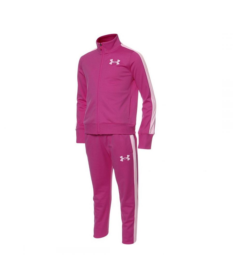 Girls' UA Knit Track Suit | Pink | YMD