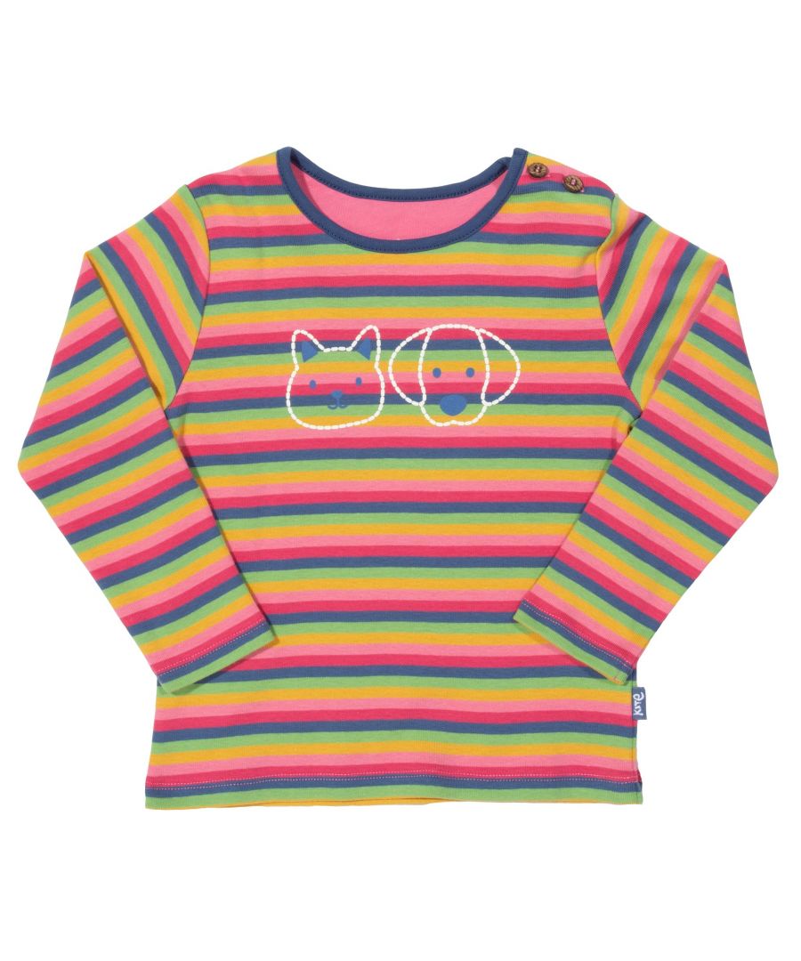 Kite Clothing Girls Pet Pals T-Shirt - Multicolour - Size 3-6M