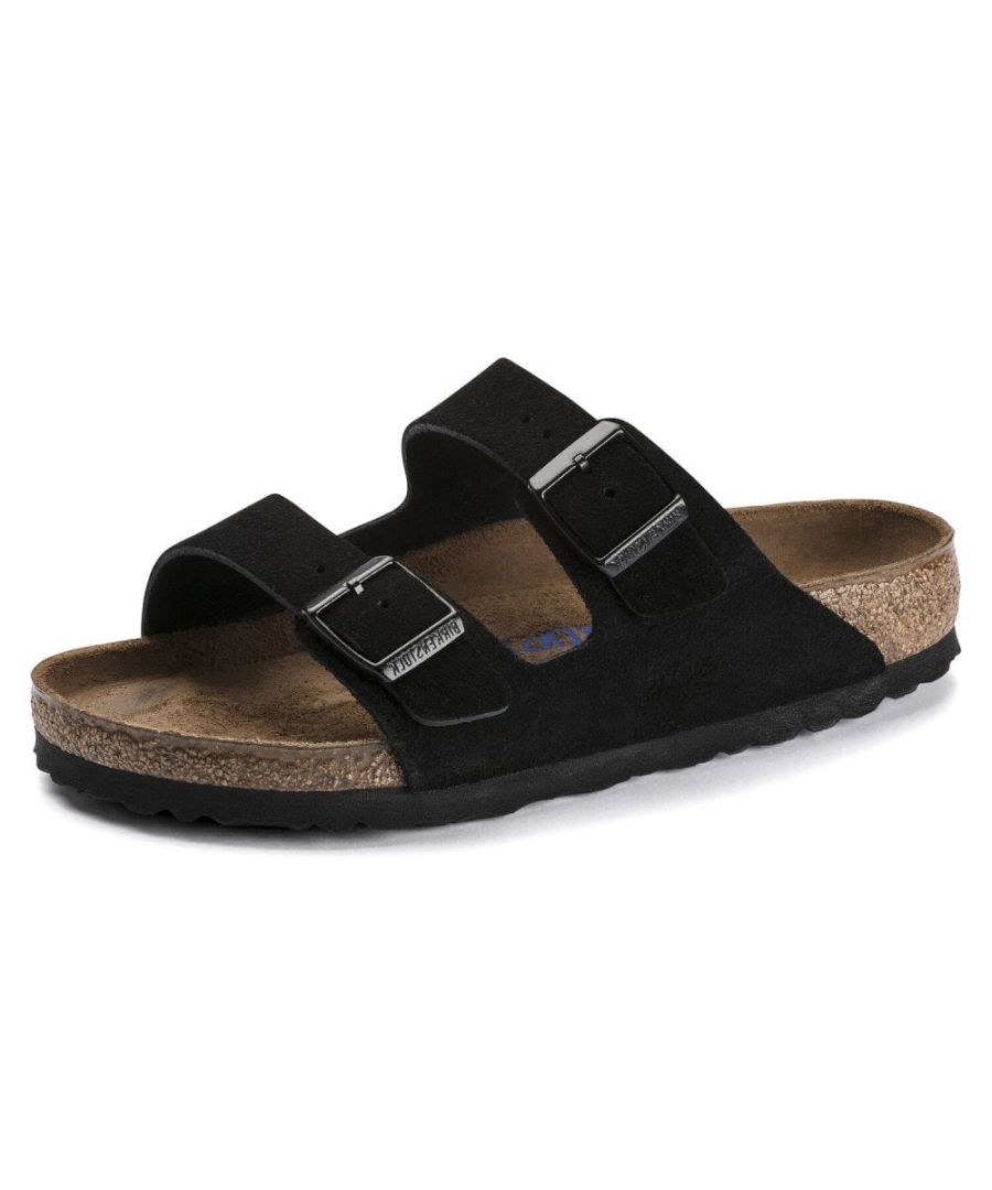 Birkenstock Arizona Sfb Womens Suede Sandals 951323 - Black - Size Uk 4.5
