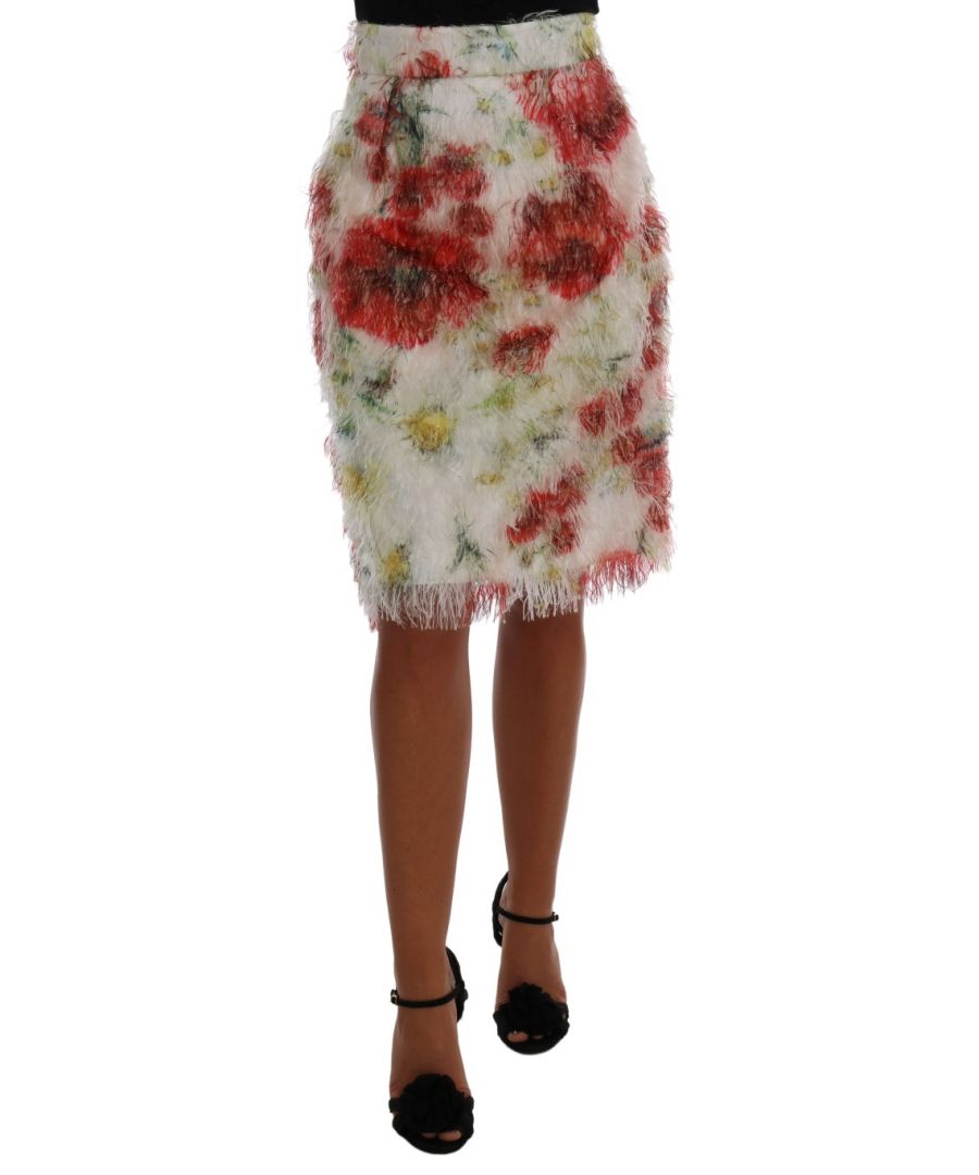 Image for Dolce & Gabbana Floral Patterned Pencil Straight Skirt