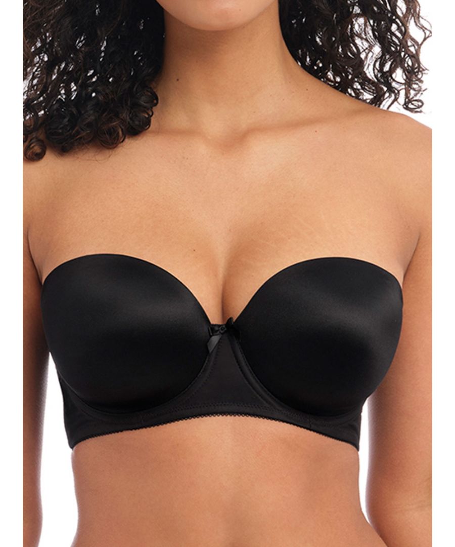 Freya Womens Deco Strapless Moulded Bra - Black Polyamide - Size 38G