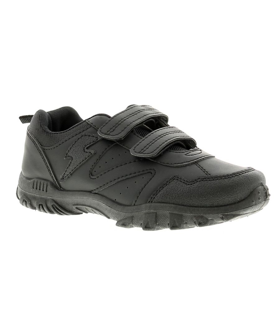 <Ul><Li>Rockstorm Bolt Boys Shoes In Black</Li><Li>Younger Boys Synthetic Sporty Double Swap Shoe. Mudguard Protector, Padded Collar. Comfort Textile Sock And Lining. Mesh Tongue Fpr Added Comfort. On A Durable Sporty Outsole.</Li><Li>Manmade Upper</Li><Li>Fabric Lining</Li><Li>Synthetic Sole</Li><Li>Boys Childrens Back To School Sporty Velcro</Li>