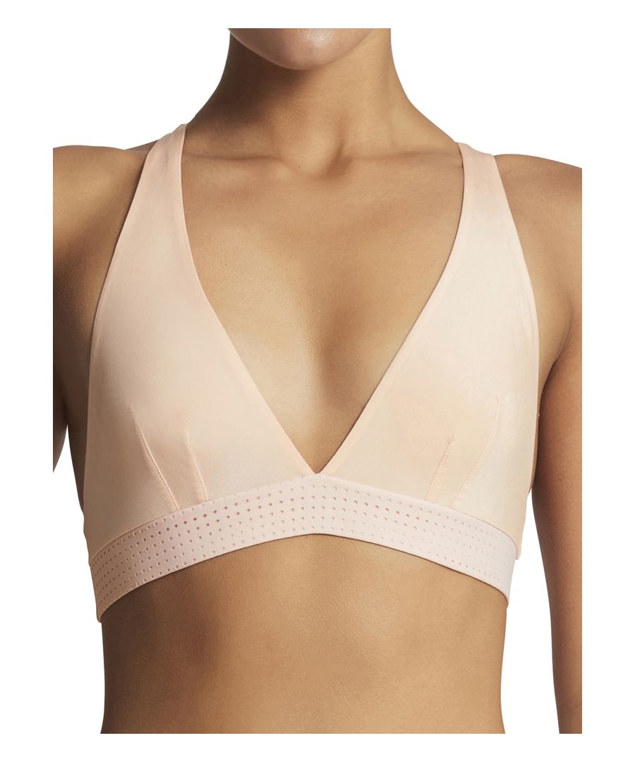 Elle Macpherson The Body Crop Top. This ultra soft wire free crop top boasts a plunging neckline with a sporty mesh underbust band for extra comfort, whilst the racerback styling makes this bra easy to wear with its pull over styling.
