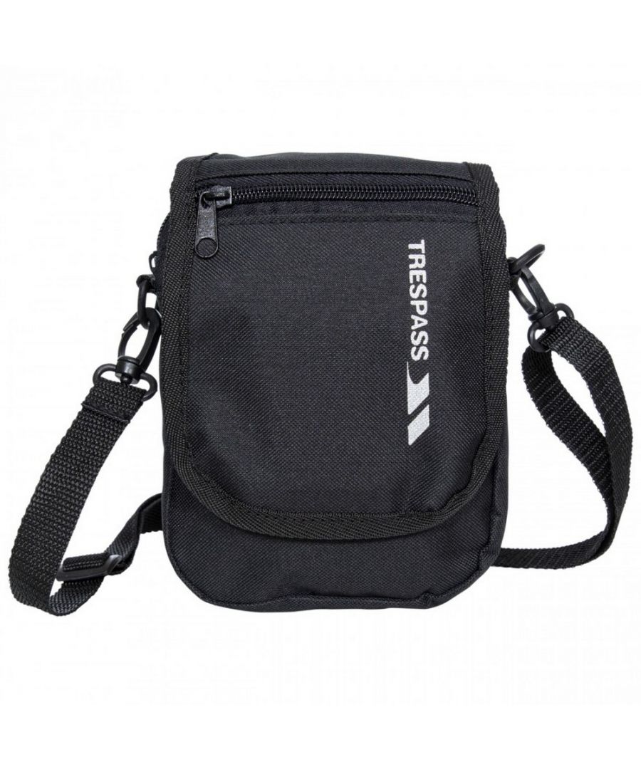 Material: 100% synthetic. 1 Litre travel bag. Belt loops at back. Detachable & adjustable shoulder strap. Ideal for carrying camera, phone etc. Front and internal zip pockets. Dimensions: 14cm x 19cm x 5cm.