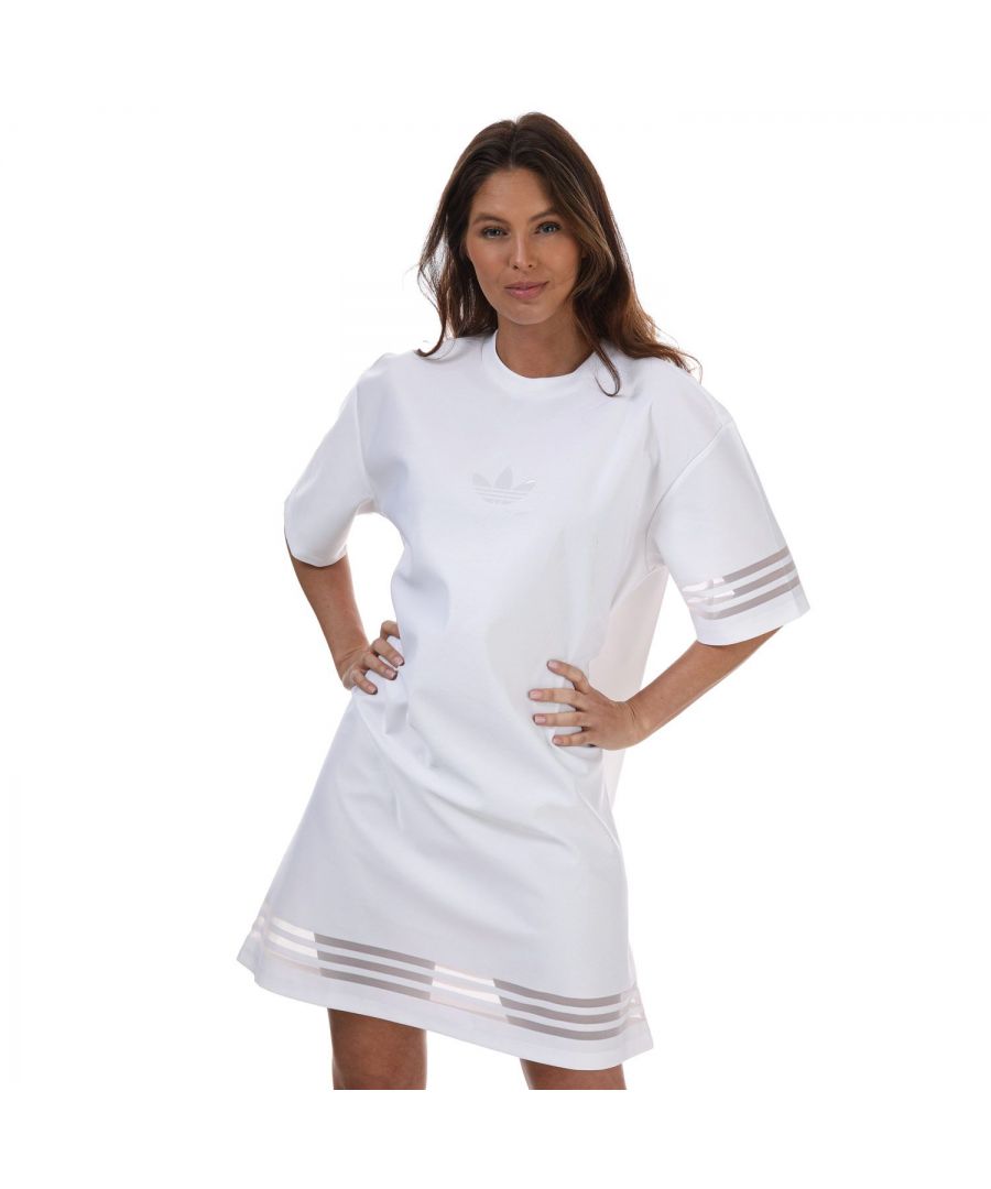 Image for Women's adidas Originals Tee Dress in White