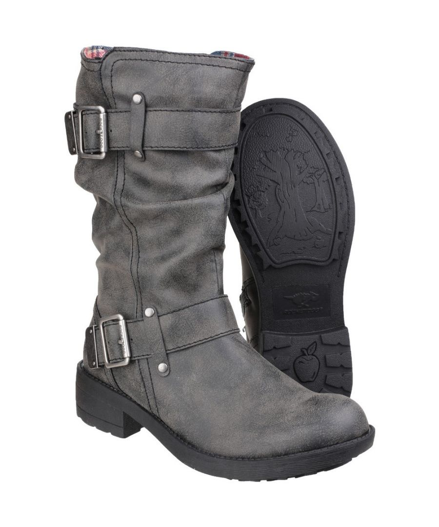 Image for Rocket Dog Womens/Ladies Trumble Zip up Faux Leather Mid Calf Boots