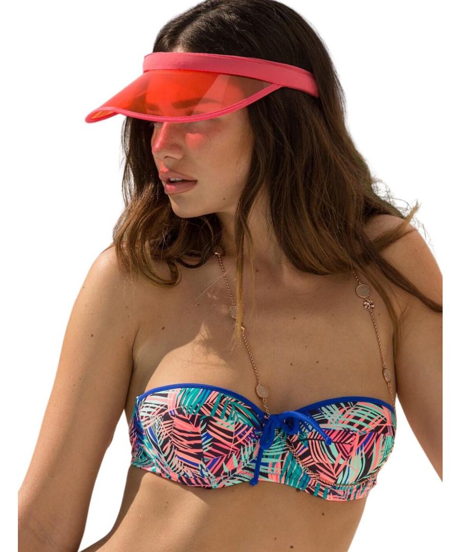 Pour Moi Womens 71000 Aruba Balconette Multiway Bikini Top - Multicolour Elastane - Size 32G