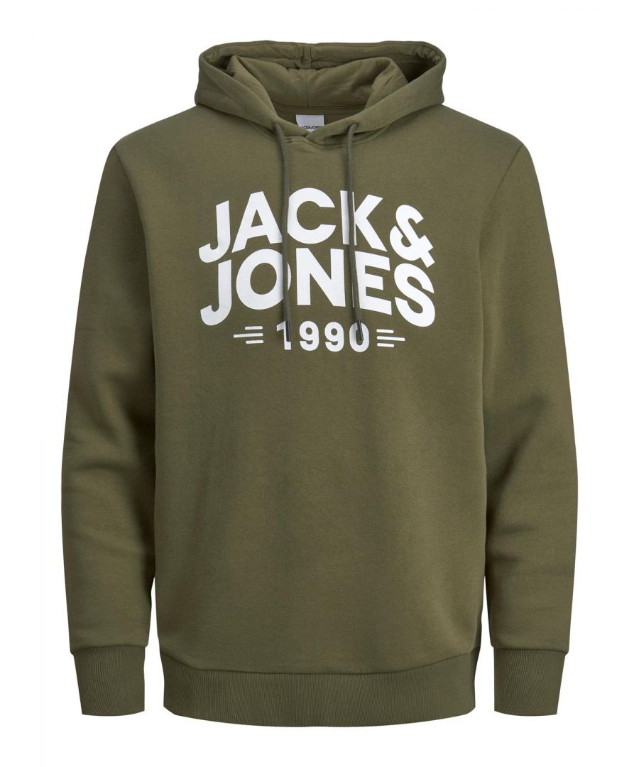 We have been there for you since 1990 which means that not only our styles but also our logos have changed. You’ll find our branded sweatshirts with vintage as well as modern prints. We have it all. Wear your new JACK & JONES hoodie together with a pair of your favorite jeans, a plain t-shirt, and a denim jacket.\n\nFeatures:\nHoodie with details\nDrawstring for an individual fit\nLoopback for reliable warmth and air circulation\nIt looks as comfy as it feels\n65% Cotton, 35% Polyester\n\nWashing Instruction:\nMachine wash at 30°C\nDo not bleach\nTumble dry on low heat settings\nHigh temp. iron. Highest temp. 100°C\nDry clean (no trichloroethylene)\n\nPackage Includes: Jack & Jones Men's Hooded Sweatshirt, Choose Your Size & Color