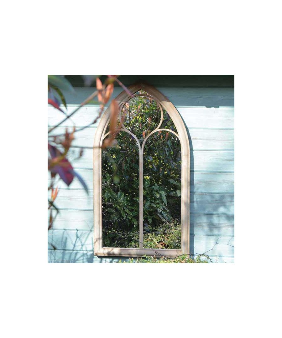 Image for Somerley Chapel Arch Garden / Outdoor Wall Mirror 112 x 61 cm