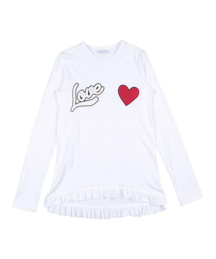 Image for Pinko Girl T-Shirt Textile Fibres in White