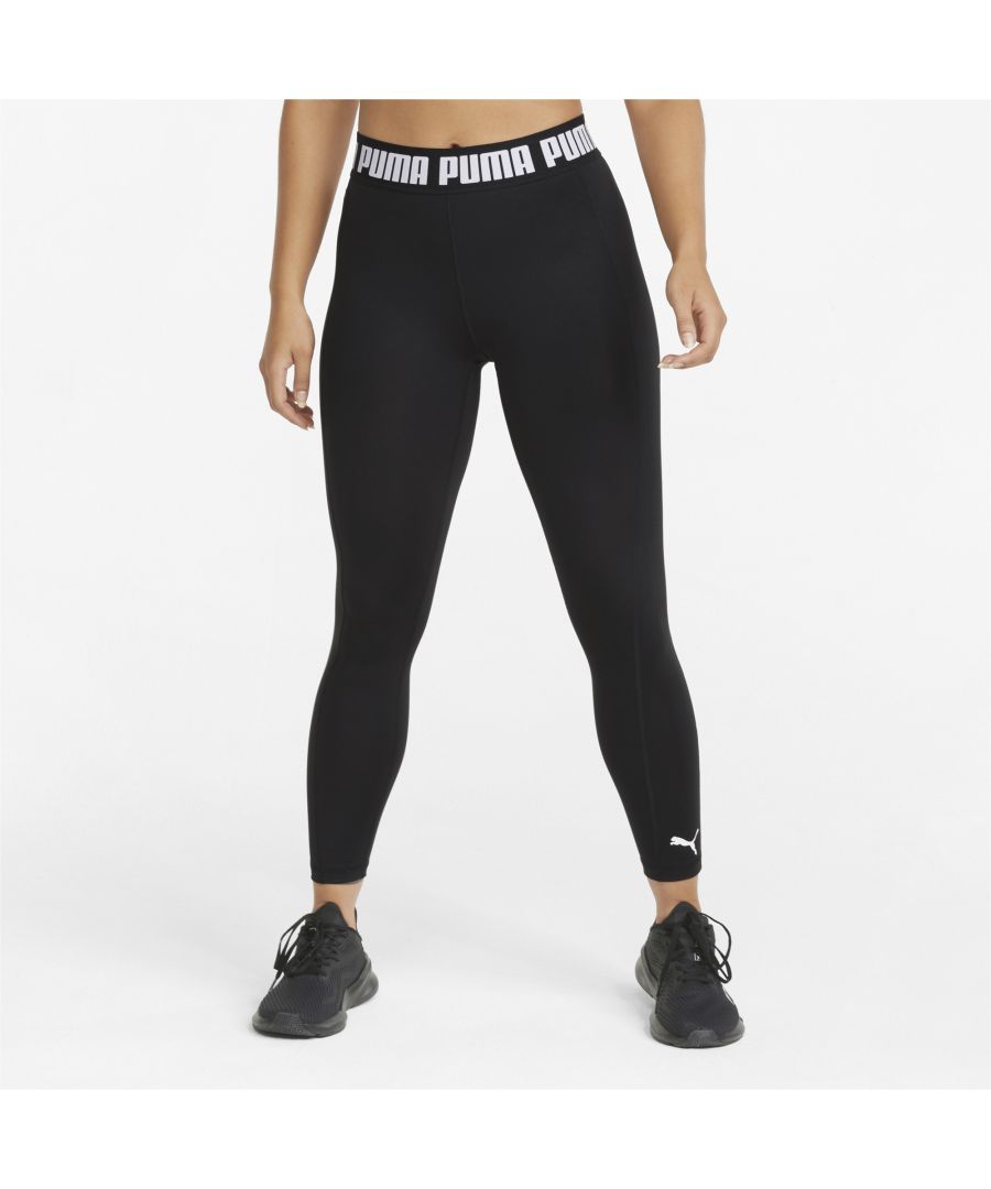 Give your curves the ultimate hug in these fiercely feminine leggings. Haute and high waisted for a figure-flattering fit, and made using recycled fibres for a sleek spin on sustainability, dryCELL moisture-wicking technology to keep you cool and comfortable when the action heats up and bold PUMA branding, you'll be well suited for a serious sweat session.