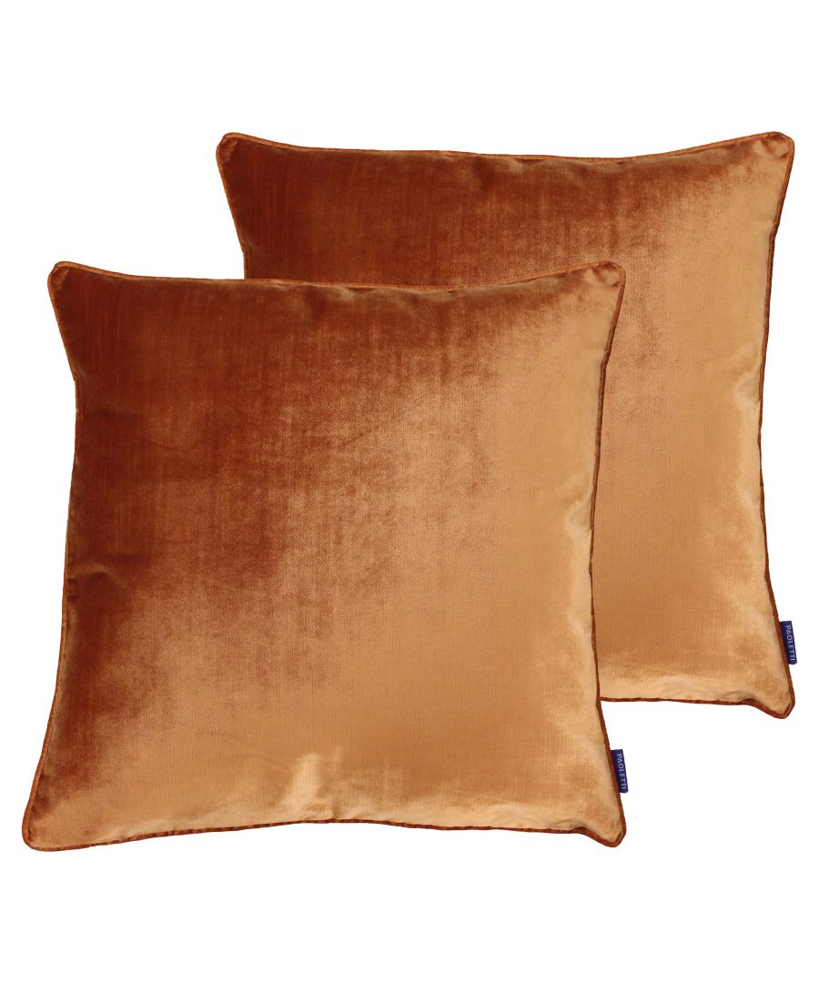 Classic and effortless the luxe velvet cushion cover works in a range of home interiors. This gorgeous cushion cover has an incredibly soft faux velvet front and reverse giving it an opulent sheen. With such a huge range of colours available you’ll be able to mix and match to compliment any interior. With a hidden zip design and a piped border this cushion has a timeless design. Made of 100% polyester these cushions are hard-wearing making them great for households with children or pets. This cushion cover is also easy to care for as it is fully machine washable at 30 degrees and tumble dry and iron appropriate.