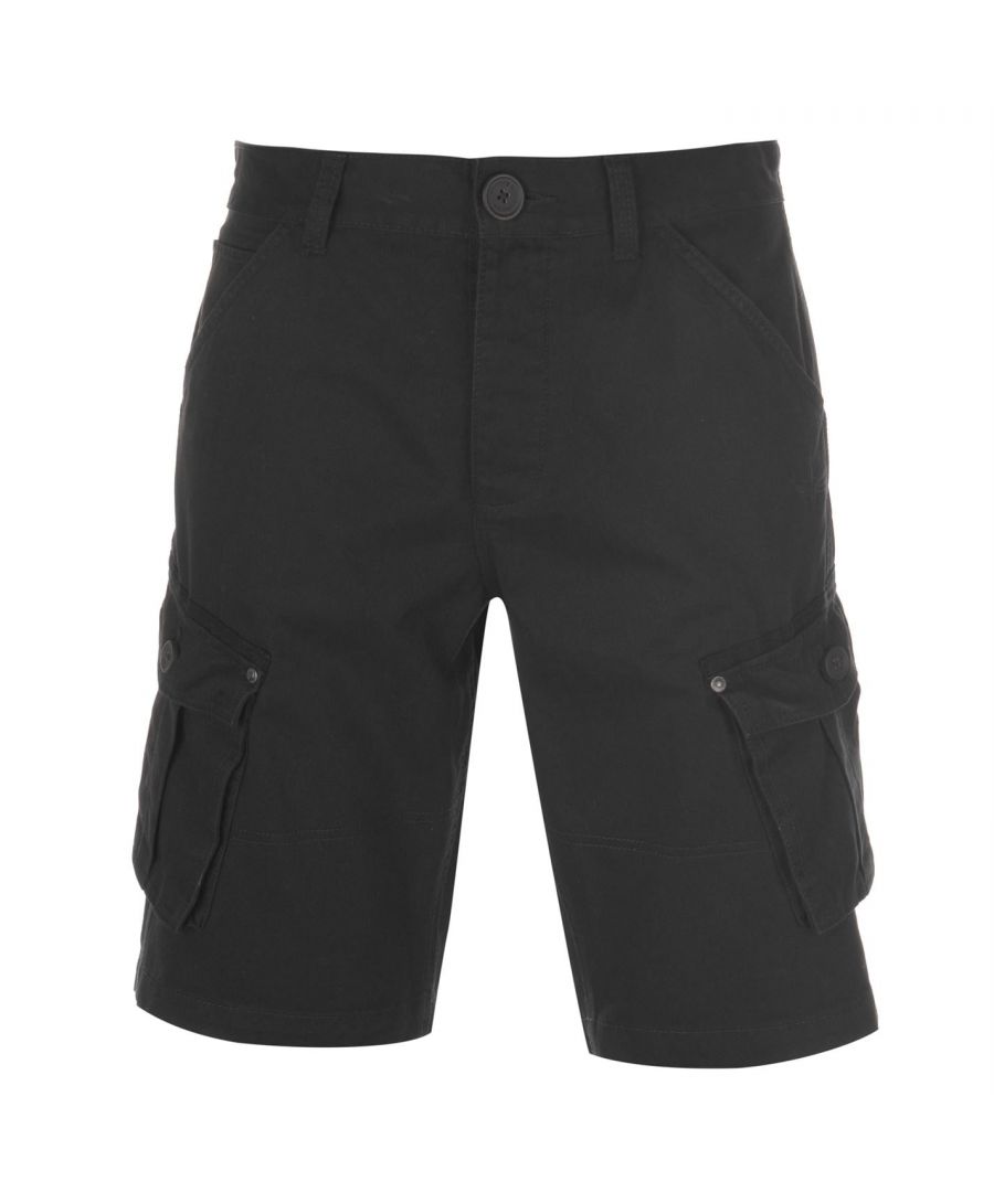 Image for Firetrap Mens BTK Shorts Cargo Pants Bottoms 100% Cotton Camo Design 6 Pockets