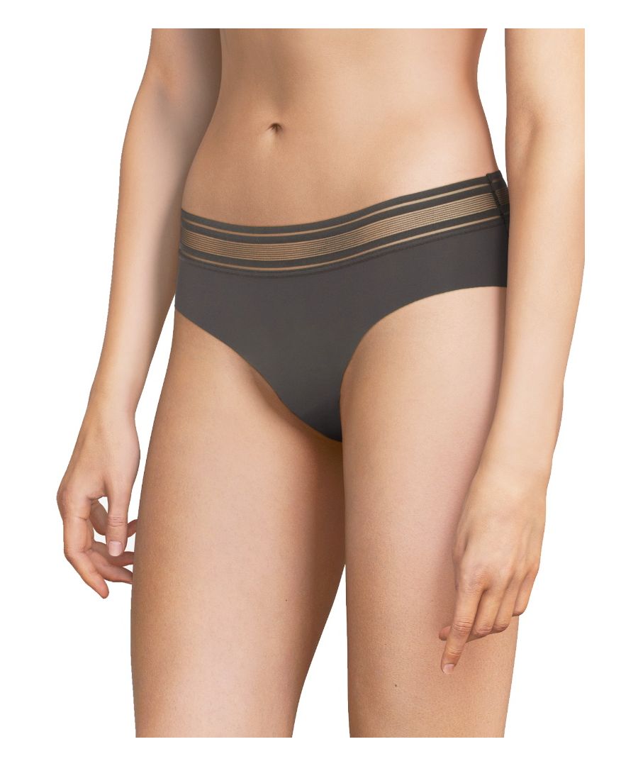Passionata Rhythm Shorty Brief. With a graphic elastic waist band. Product is made of 73% Nylon, 27% Elastane and is recommended hand-wash only.