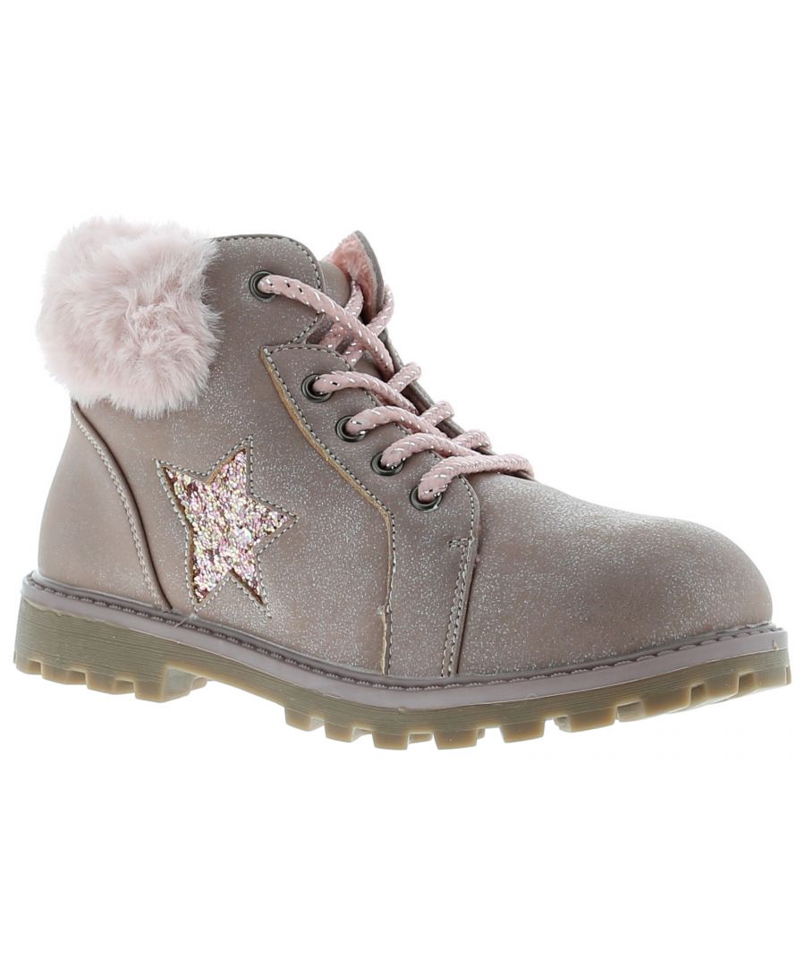 Image for Chatterbox Shimmer Infants Younger Girls Ankle Boots in Pink
