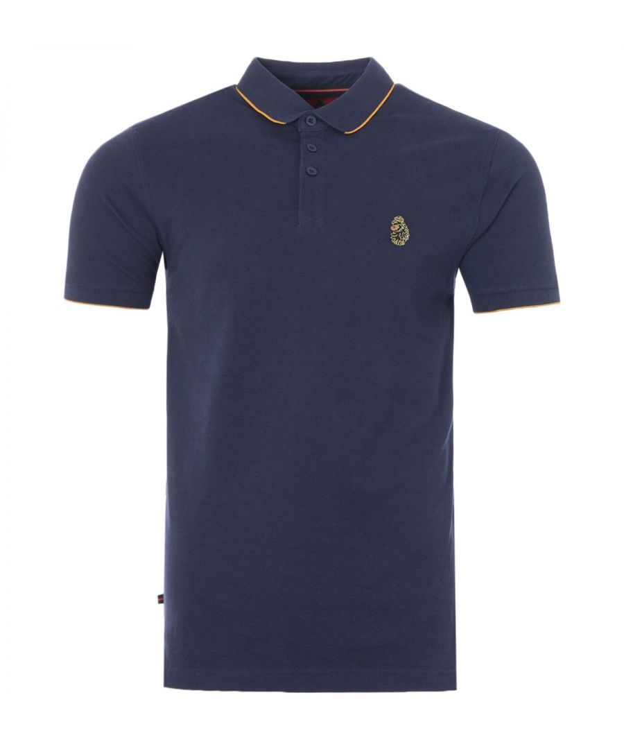 Luke 1977 is, without a doubt, the go-to brand if you're after a well crafted, witty and masculine item. Finished with the signature Luke Lion logo, you're looking at one of the UK's top contemporary menswear brands. The Ricky Gold Tipped Polo Shirt, combines classic style with contemporary aesthetics, for a timeless look. Crafted from breathable cotton pique. Featuring gold tipped contrast detailing at the knitted collar and cuffs. Finished with the signature Luke Lion logo at the chest. Pure Cotton Construction. Gold Tipped Contrast Detailing. Three Button Placket. Side Seam Vents. Rib-knit Trims. Short Sleeves. Luke 1977 Branding. Style & Fit: Regular Fit. Fits True to Size. Composition & Care: 100% Cotton. Machine Wash