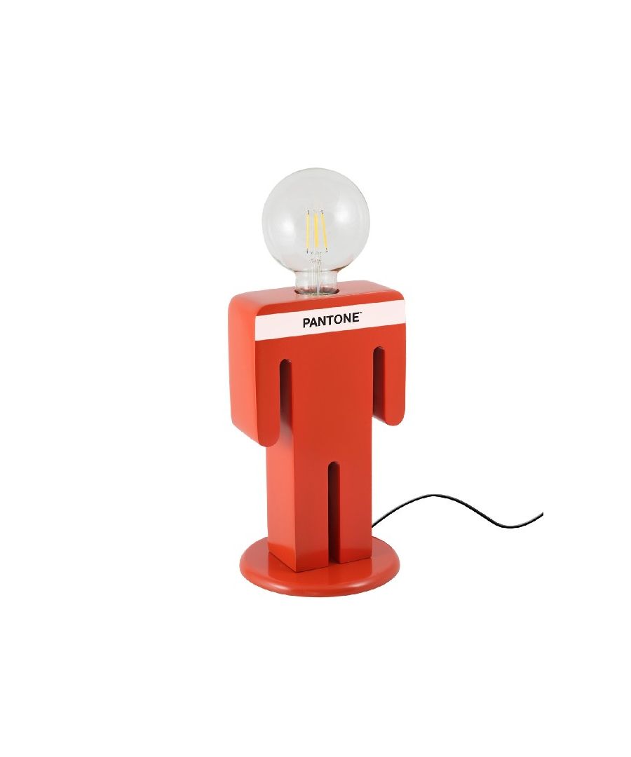 Image for HOMEMANIA Adam Table Lamp, in Red, White, Black