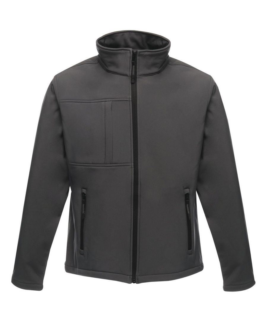 Regatta Professional Mens Octagon II Waterproof Softshell Jacket (Seal Grey/Black)