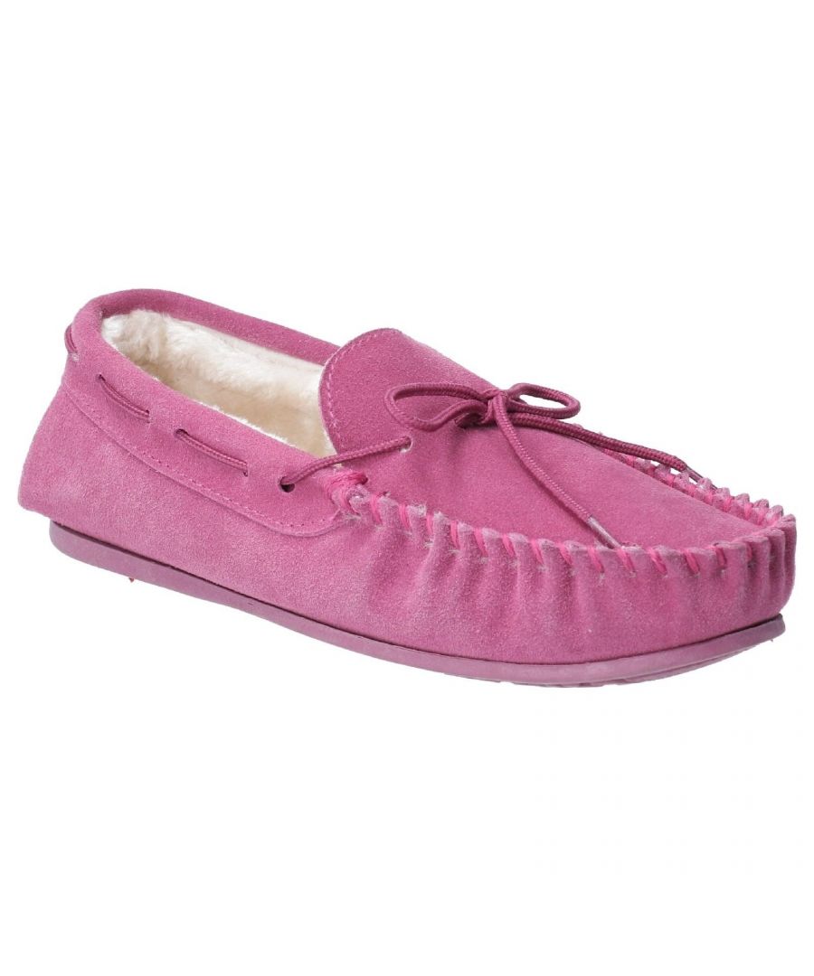 Hush Puppies Dames/dames Allie Slip On Leather Slipper (Rose)