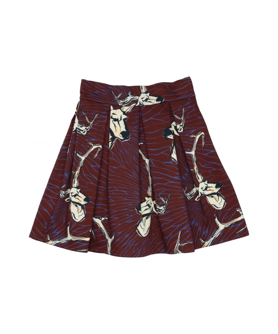 Image for Stella Jean Girls' Cotton Skirt in Brown