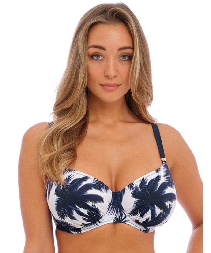 Fantasie Womens Carmelita Avenue Full Cup Bikini Top - Multicolour Polyamide - Size 36D