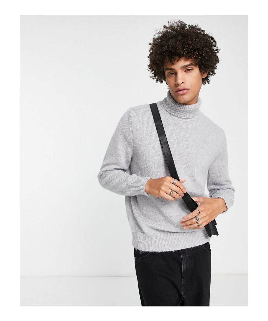 Jumpers & Cardigans by Topman The soft stuff Plain design Roll-neck Long sleeves Regular fit Sold by Asos