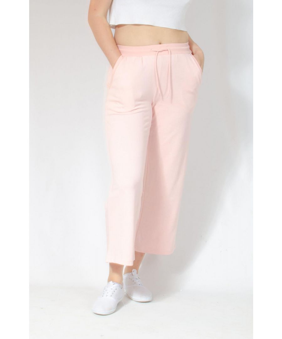 H&M Womens Relaxed Fit Joggers - Pink Cotton - Size Large