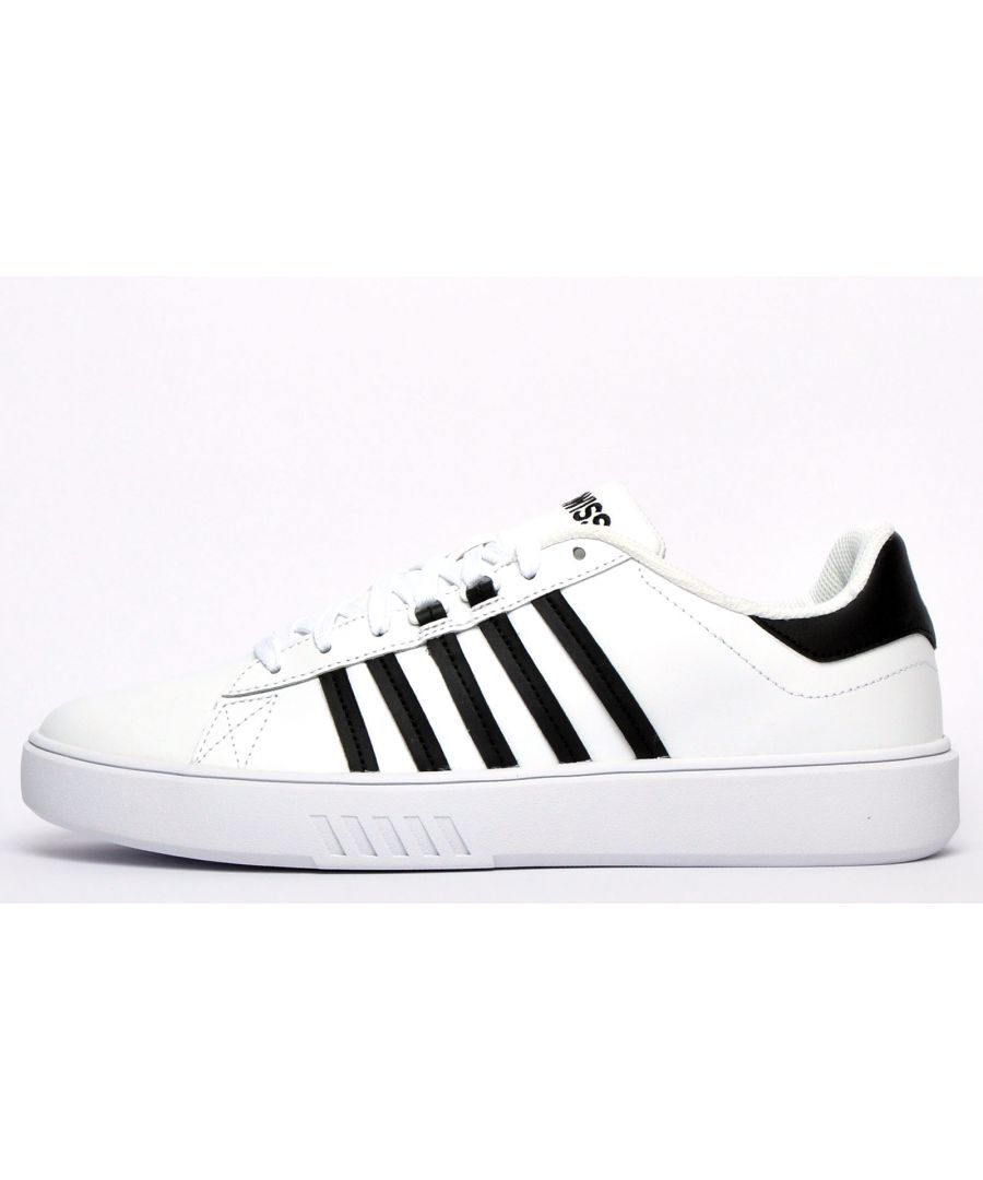K Swiss Mens Trainers Leather Lace Up Shoes Sports Casual Sneakers UK Sizes 