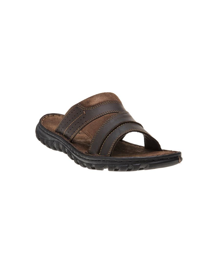 Slip On Some Summer Style With The Cole Mens Sandal From Lotus. The Rich Brown Leather Flip Flop Is Also Leather Lined And Finished With A Hi-grip Textured Rubber Outsole.