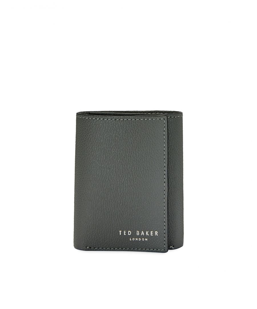 Printed Leather Trifold Wallet