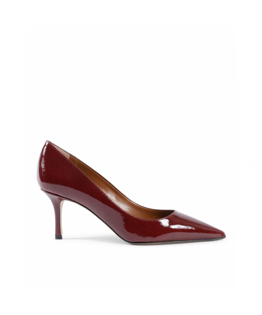 By: 19V69 Italia- Details: INES65 WINE PATENT- Color: Dark Red - Composition: 100% LEATHER - Sole: 100% SYNTHETIC LEATHER - Heel: 6.5 cm - Made: ITALY - Season: All Season