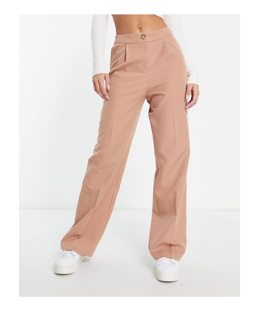 Trousers & Leggings by Miss Selfridge Waist-down dressing High rise Functional pockets Dad fit  Sold By: Asos