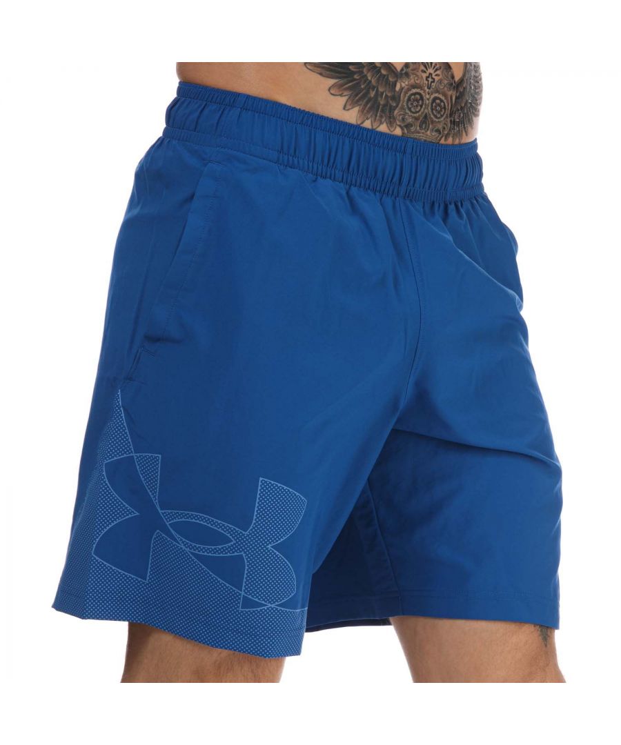 Image for Men's Under Armour UA Woven Graphic Shorts in Blue