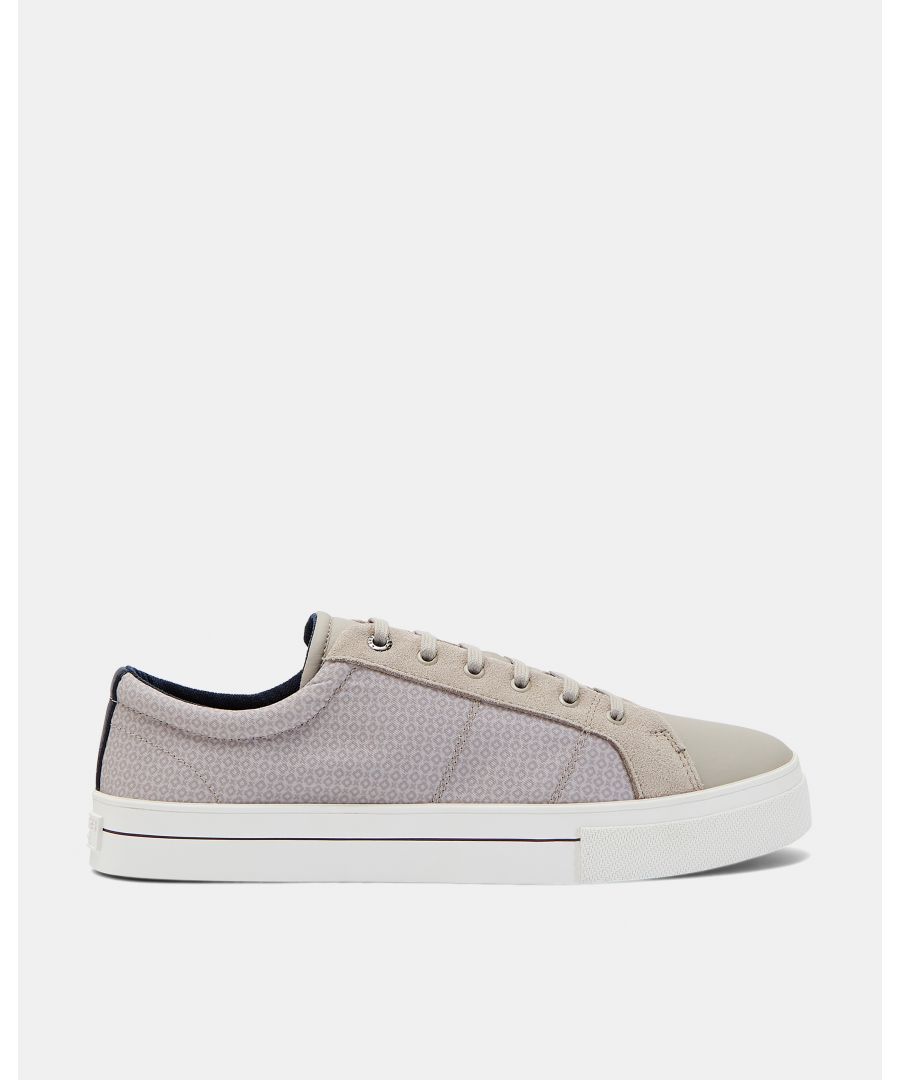 Image for Ted Baker Ephrols Printed Derby Trainers, Grey