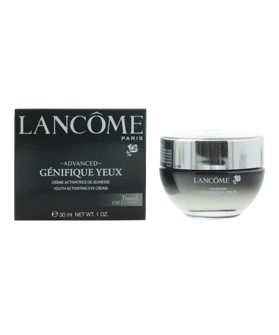 Lancome Advanced Genifique Yeux Eye Cream is an eye cream inspired by microbiome science, which leaves eyes looking younger, brighter and stronger. The cream, contains a complex blend of 7 prebiotic and probiotic derived extracts and Hyaluronic Acid, which results in a gel-cream texture that infuses the skin and leaves it looking healthier and younger.