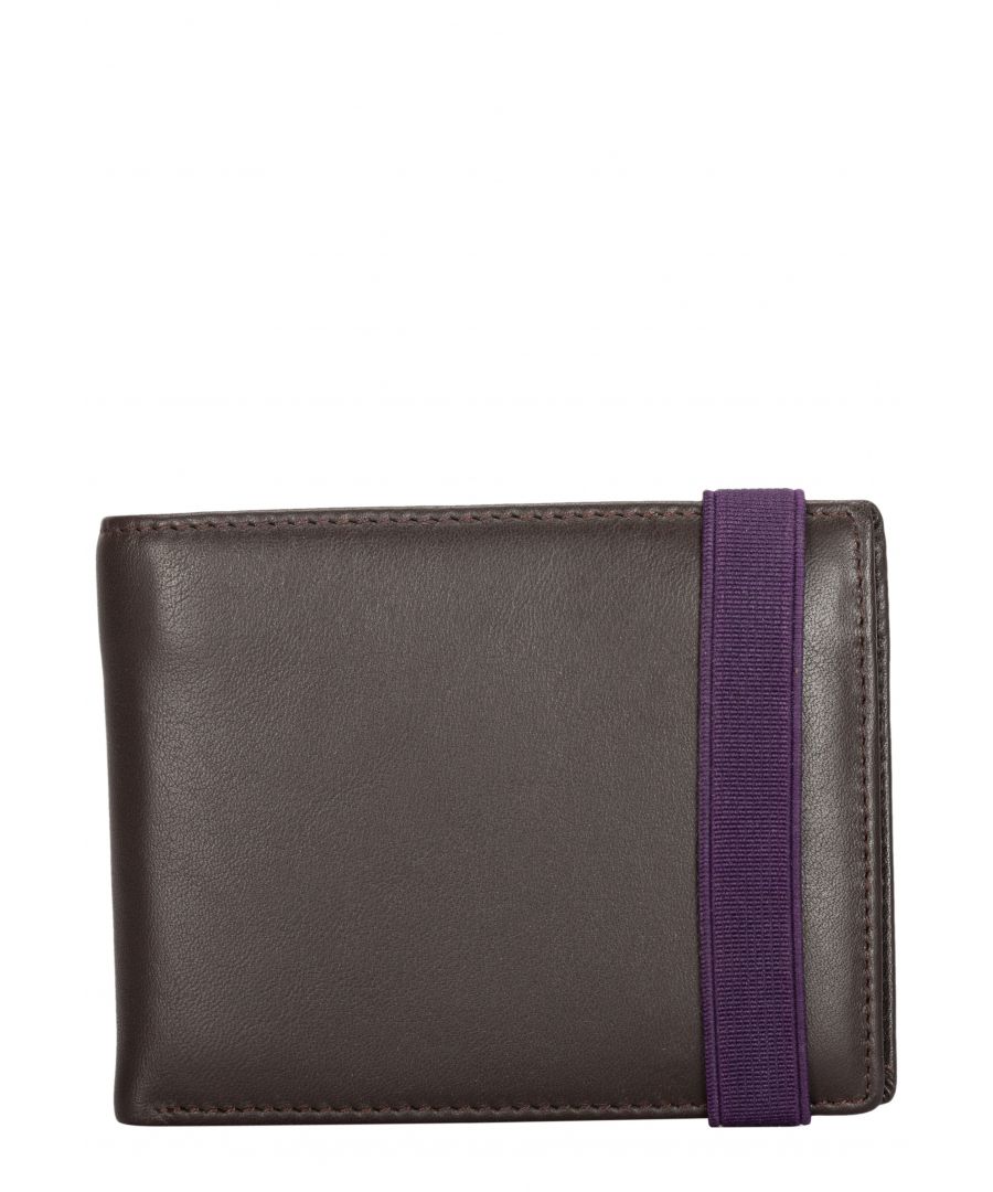 Crafted with smooth gain leather, the notecase has multiple card slots, a transparent window for an ID card, and a large slip pocket for paper money and receipts. The stitch detail adds to the minimal aesthetic, as does the contrasting strap which doubles as a fastening. Features: , Smooth grain leather, Multiple card slots, Transparent ID window, Large slip pocket for paper money and receipts, Stitch detail, Elasticated contrasting strap fastens the wallet