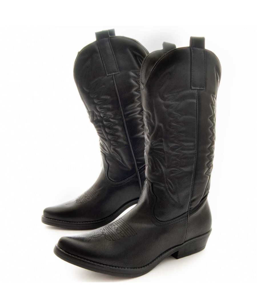 Cowboy Boot Comfortable Trend for Women. Perfect last that adapts to the shape of your foot. Resistant and lasting non -slip rubber sole to avoid slippers. Doublely reinforced for greater durability. Padded plant that adapts to the foot and also reduces the impact of the tread.