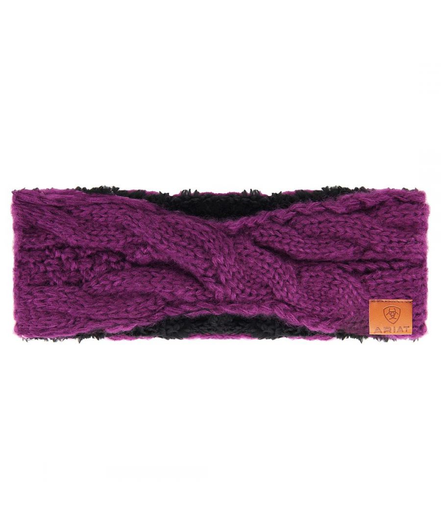 Ariat Imperial Violet Womens Cable Knit Headband 10033367