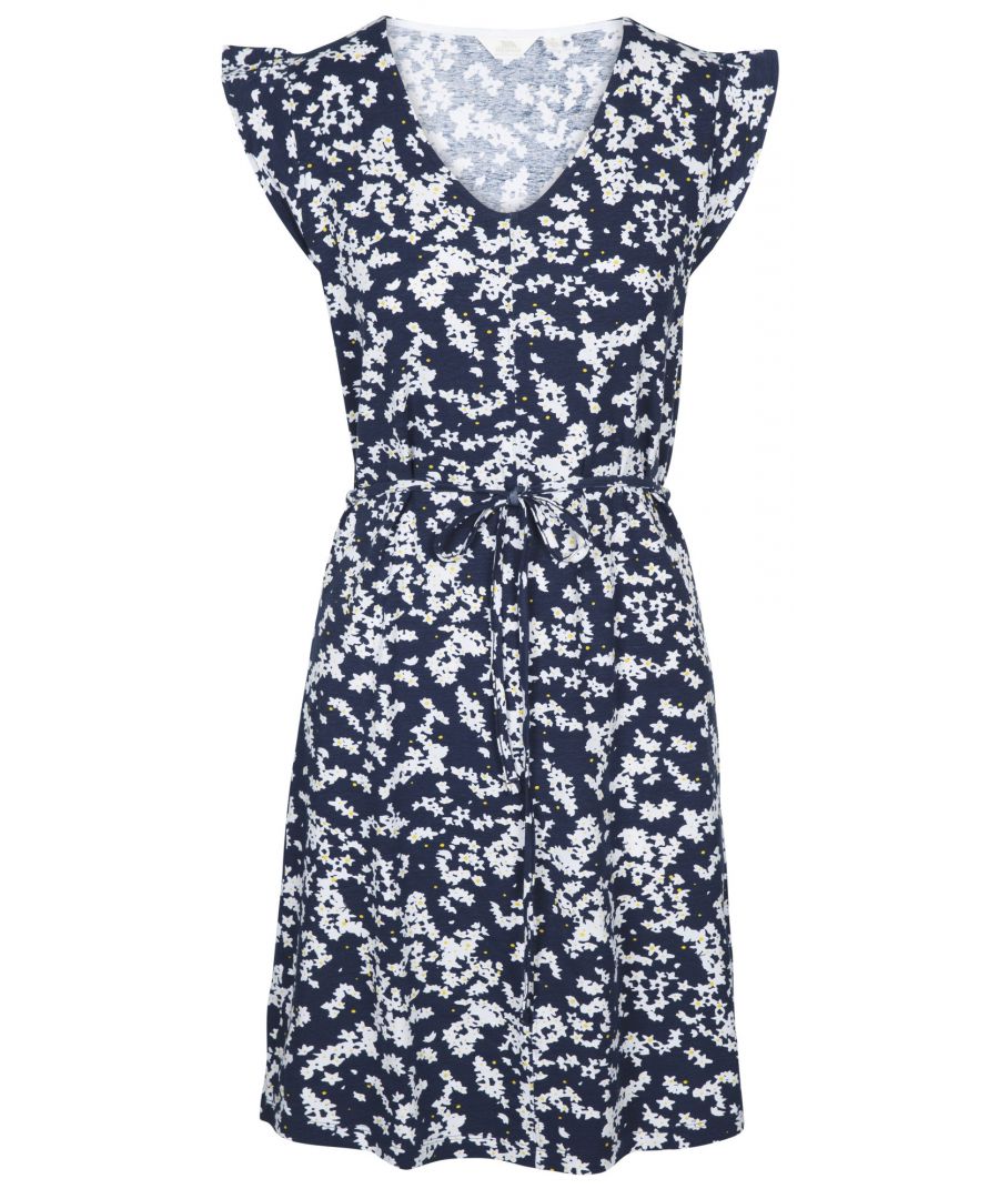 Image for Trespass Womens/Ladies Holly Ditsy Print Casual Dress (Navy)